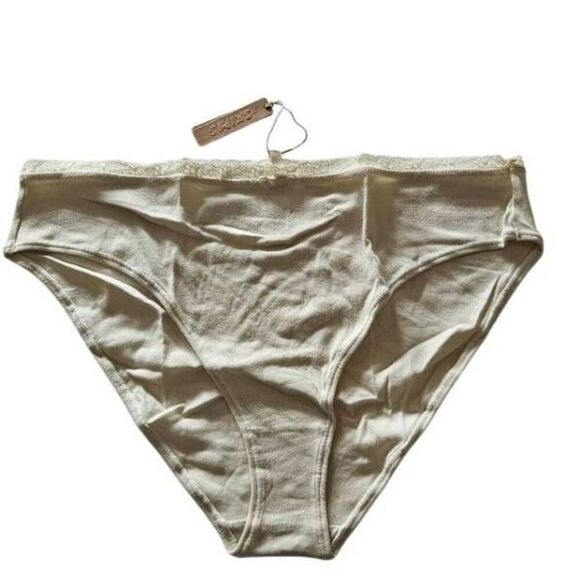 SKIMS COTTON POINTELLE PANTY NWT - Picture 1 of 10